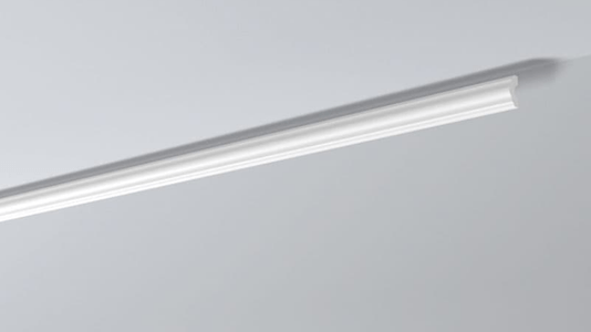 Rodateto Poliestireno I 40X15x2000mm Branco Gart- 2m