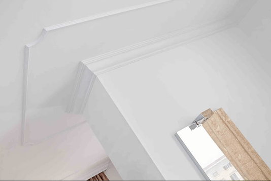 Rodateto Poliestireno I 40X15x2000mm Branco Gart- 2m