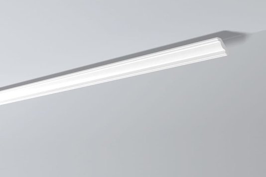 Rodateto Poliestireno J 45x50x2000mm Branco Gart- 2m