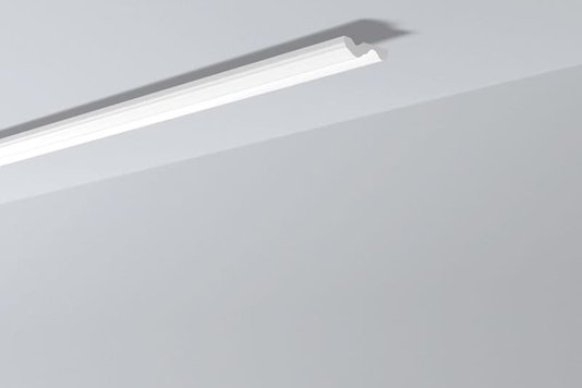 Rodateto Poliestireno N 70x20x2000mm Branco Gart- 2m