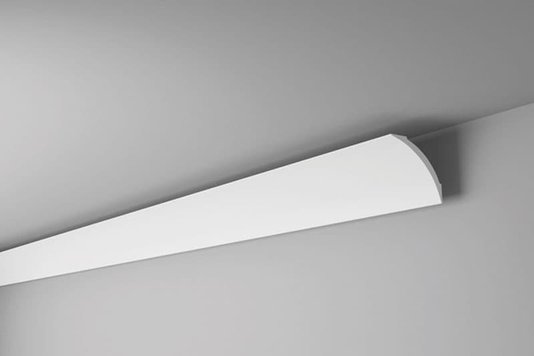 Rodateto Poliestireno NE3 82X82x2000mm Branco Gart- 2m
