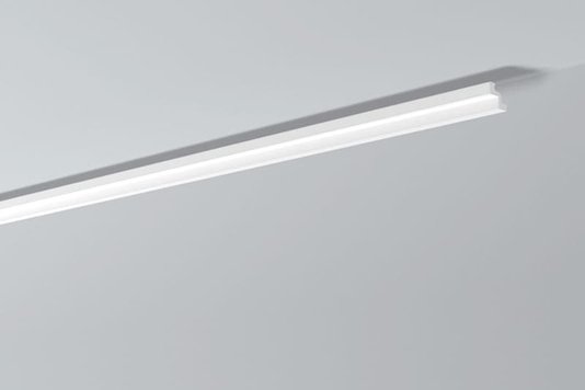 Rodateto Poliestireno ST2 50x50x2000mm Branco Gart- 2m