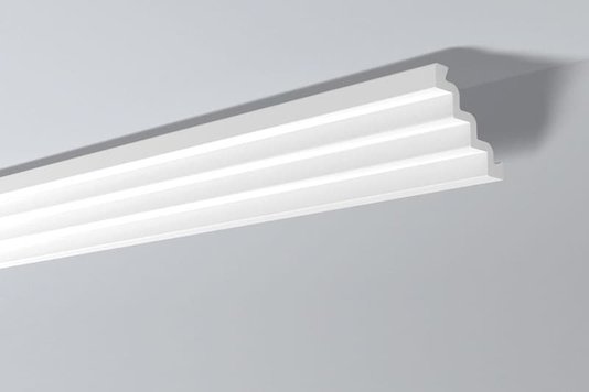 Rodateto Poliestireno ST4 130X130x2000mm Branco Gart-2m