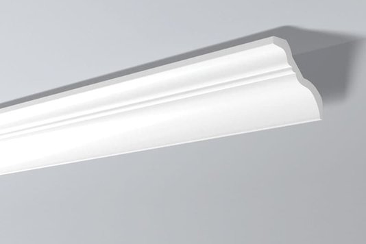 Rodateto Poliestireno TI 140X140x2000mm Branco Gart-2m