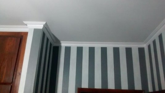 Rodateto isopor A60 55x55x2000mm Branco- Conj.2 barras