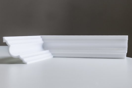 Rodateto isopor A60 55x55x2000mm Branco- Conj.2 barras