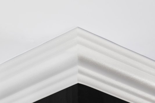Rodateto isopor A60 55x55x2000mm Branco- Conj.2 barras