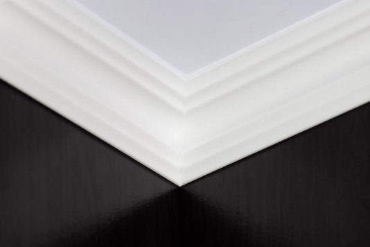 Rodateto isopor A60 55x55x2000mm Branco- Conj.2 barras