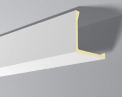 Rodateto Sanca Poliestireno C1 55x90x2000mm Branco Gart-2m