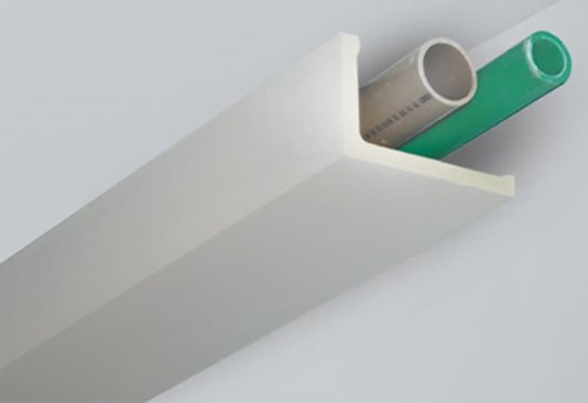 Rodateto Sanca Poliestireno C1 55x90x2000mm Branco Gart-2m