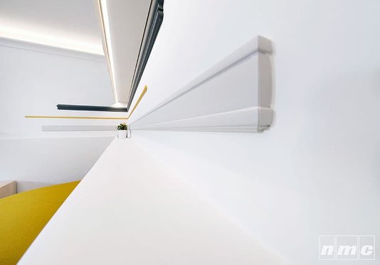 Rodateto Sanca Poliestireno Z19 80x80x2000mm Branco Gart-2m