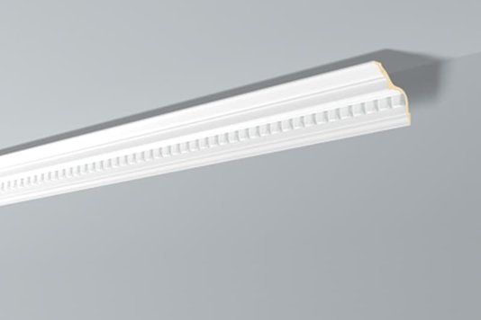 Rodateto Sanca Poliestireno Z2 85x85x2000mm Branco Gart-2m