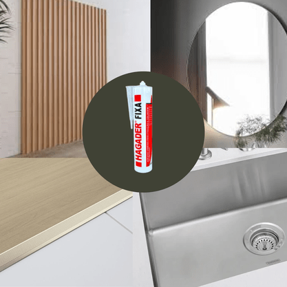 Tubo de Fixa espelho Hagader Branco 400G
