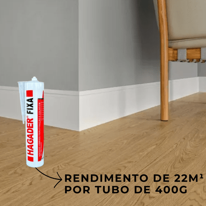 Tubo de Fixa espelho Hagader Branco 400G