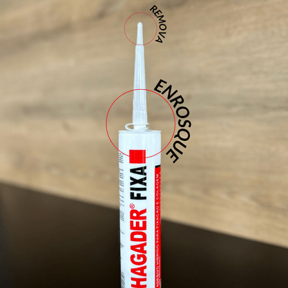 Tubo de Fixa espelho Hagader Branco 400G
