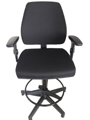 Cadeira Diretor Pro Opera. Base Gir.Fixa Braço T Preto- Cavaletti