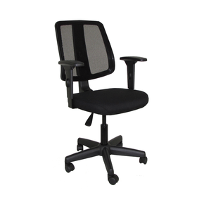 Cadeira Executiva Flip Light Tela Preta com Braços Reguláveis- Cavaletti