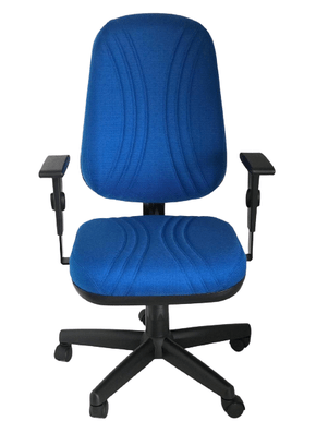 Cadeira Pres. Startplus Giratória Azul Base e Braços Reguláveis Preto- Cavaletti