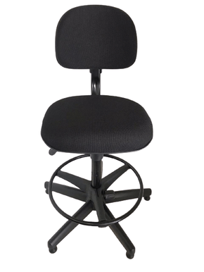 Cadeira Secretaria Start Giratória Base Caixa Fixa Preta Regulagemde Altura/Aro- Cavaletti