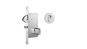 Fechadura Ext.950 Porta de Correr Roseta Redonda Máq.45mm Inox Stam