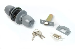 Fechadura Tubular Premium Múltipla 90mm Cinza