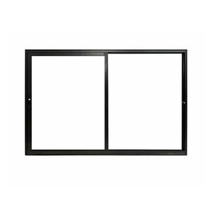 Janela de correr em Alumínio 105x120cm Preta Sem Vidro