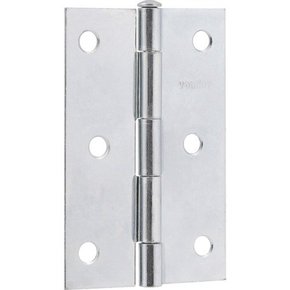 Kit com 3 Dobradiças 76x48mm Zincada para Portas