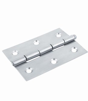 Kit com 3 Dobradiças 89x57mm Zincada para Portas - JM Decorações