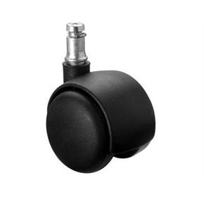 Kit com 5 Rodízios PP Preto para Cadeiras