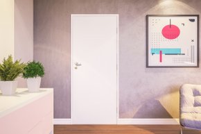 Kit Completo para Porta Drywall Branco