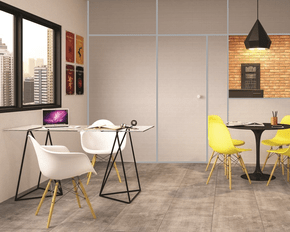 Kit Porta Eucatex 820x2110x35mm cor Linho c/ Cinza