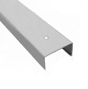 Perfil Calha para divisória N19 35x0,43mm- Cinza