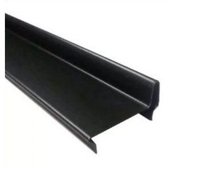 Perfil divisória batente superior de porta N21AH 35x832x0,50mm-Preto