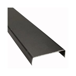 Perfil Divisória Requadro de Porta N21B 35x0,43mm-Preto