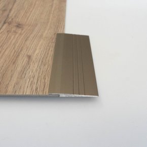 Perfil Faixa De Arremate em Alumínio Champanhe 32x3,2mm- Barra com 3mt