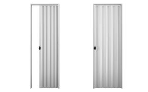 Porta sanfonada PVC 2,10m Cinza-Plasbil