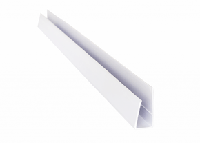 Rodaforro Arremate U 30x10x6000mm Branco- barra 6mts