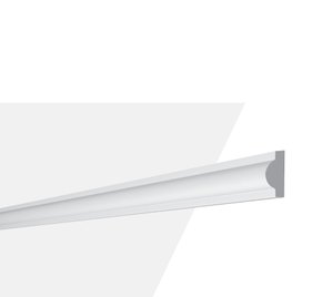 Rodameio Boiserie de Poliestireno SP2N 10x21x2000mm Branco Gart- Barra com 2mts