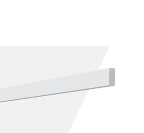 Rodameio Boiserie de PU S2 10x25x2000mm Branco Gart-2m