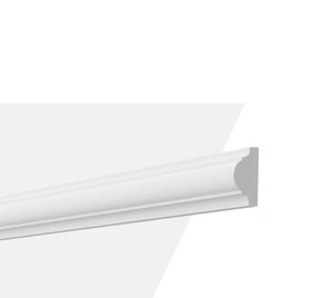 Rodameio Boiserie de PU S4 20x40x2000mm Branco Gart-2m