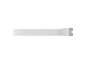 Rodameio de Poliestireno 466 30X16X2400mm Branco Santa Luzia-2,40m