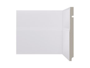 Rodapé Santa Luzia de Poliestireno ArtDeco 544 200X16mm Branco-2,40mts