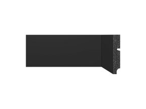 Rodapé Santa Luzia de Poliestireno Black 3547 100x16 mm Preto -2,40mts