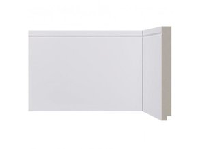 Rodapé Santa Luzia de Poliestireno Inova 518 150X16mm Branco-2,40mts