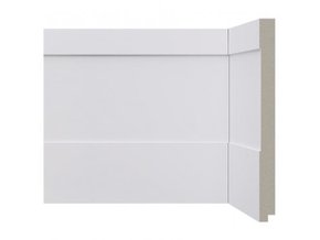 Rodapé Santa Luzia de Poliestireno Inova 523 200X16mm Branco-2,40mts