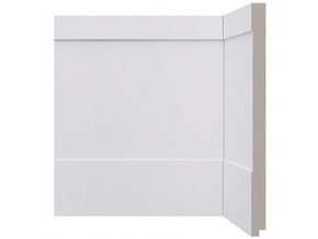 Rodapé Santa Luzia de Poliestireno Inova 524 250X16mm Branco-2,40mts