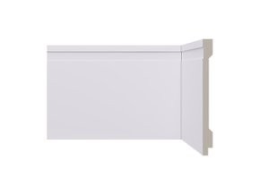 Rodapé Santa Luzia de Poliestireno LEV152 150x13mm Branco-2,40mts
