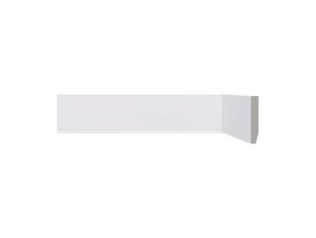 Rodapé Santa Luzia de Poliestireno LEV51 50x8mm Branco-2,40mts