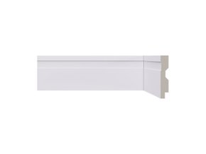 Rodapé Santa Luzia de Poliestireno LEV72 70x13 mm Branco-2,40mts