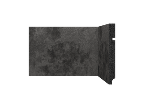 Rodapé Santa Luzia Poliestireno Oxi 3496 150x16mm Preto-2,40m